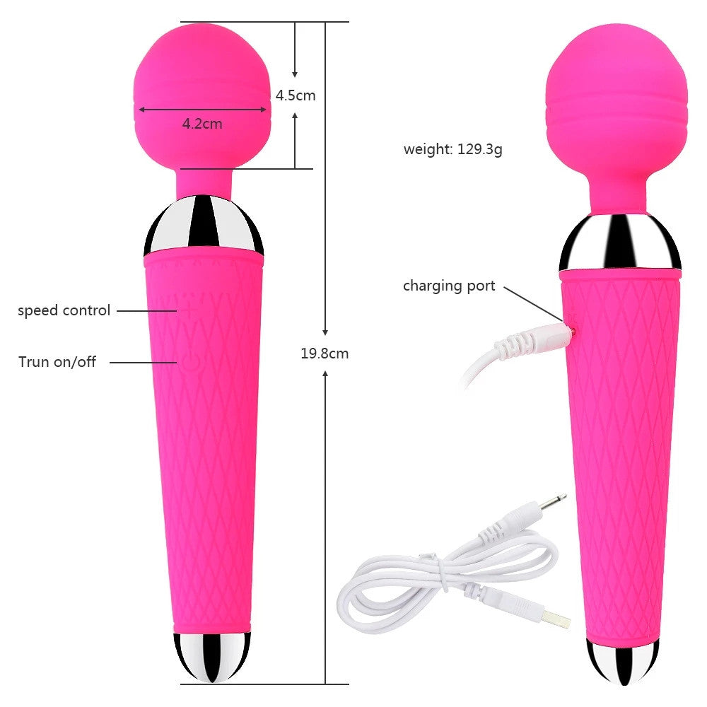 Cly™ | Unleash Powerful Pleasure with 20-Speed Magic Wand Vibration